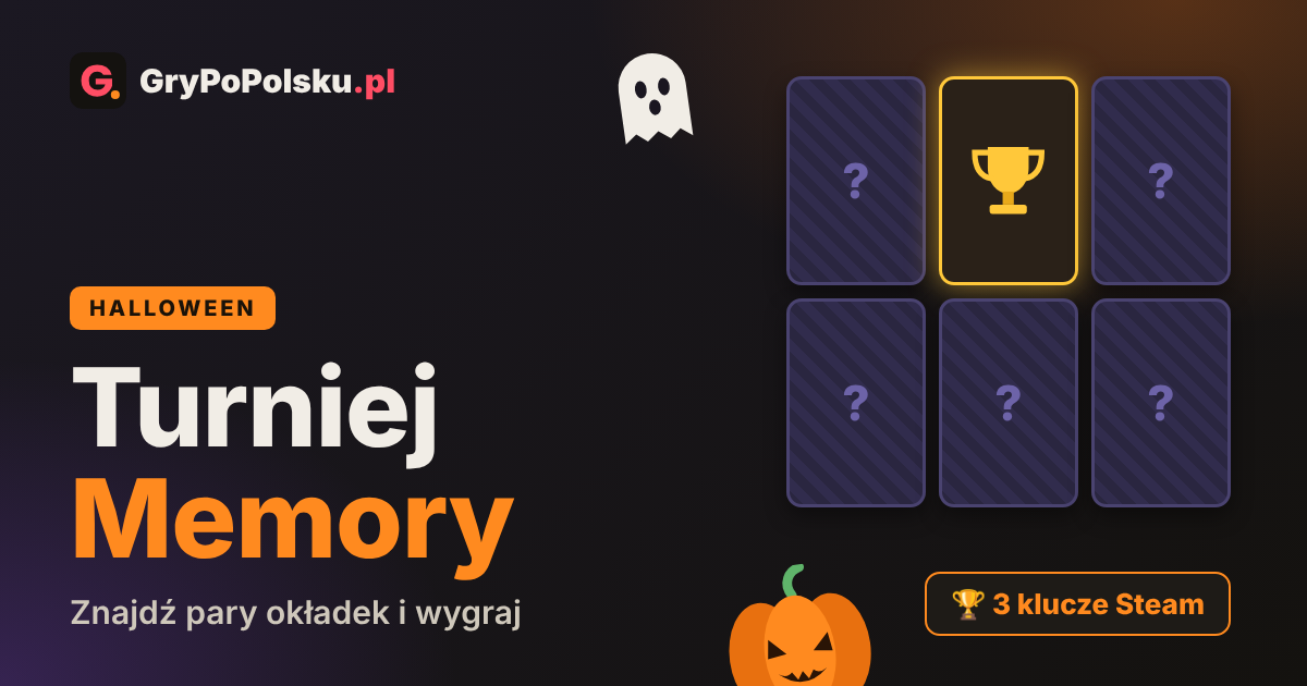 Turniej Memory: wygraj klucze Steam! 🎃🏆