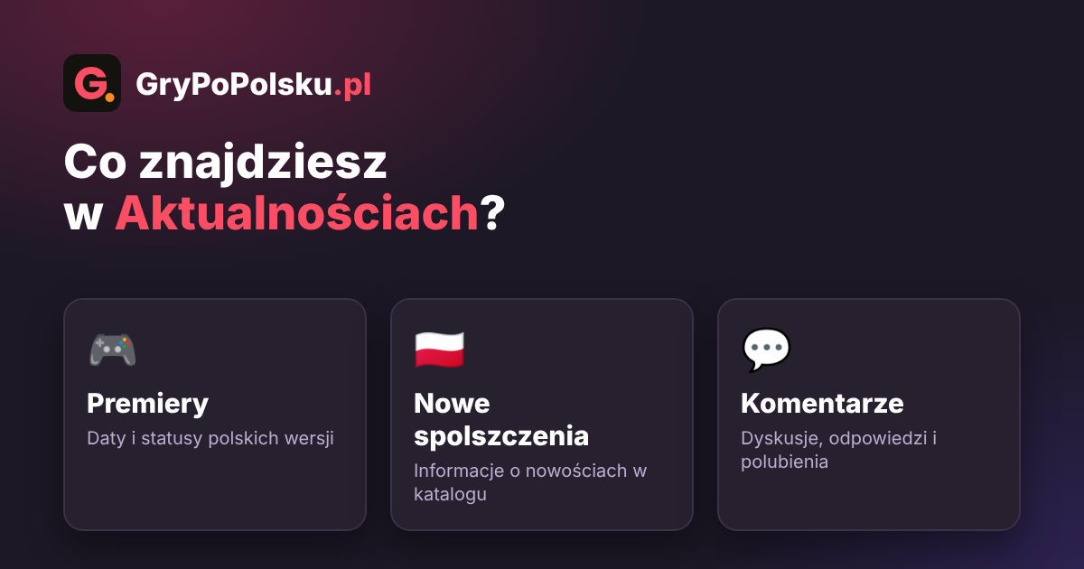 Startują Aktualności na GryPoPolsku.pl